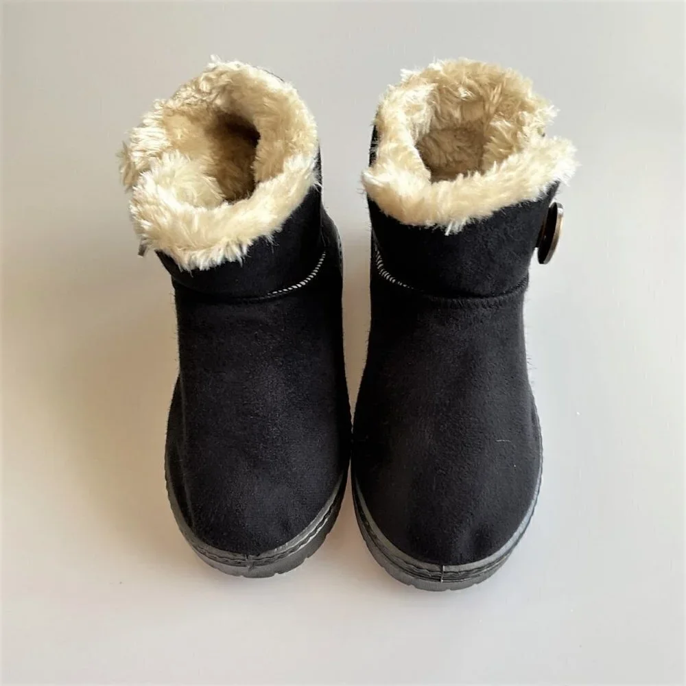 FAUX FUR BLACK BOOTS UNISEX